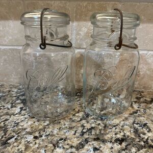Vintage Ball Mason jars with glass lids